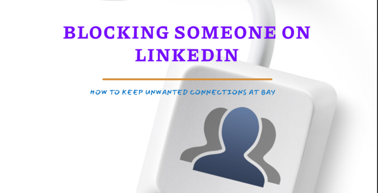 An image to Illustrate: can you block someone on linkedin