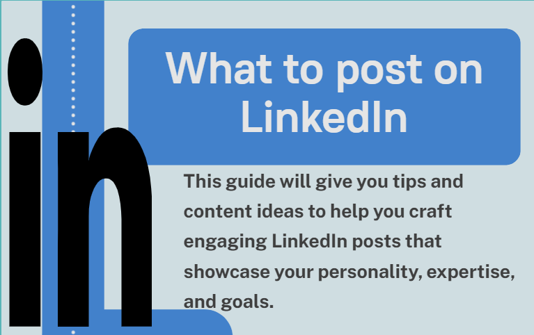 An image illustration of what to post on LinkedIn