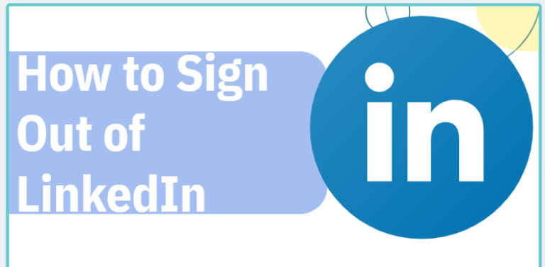 An image to Illustrate How to Sign Out of LinkedIn