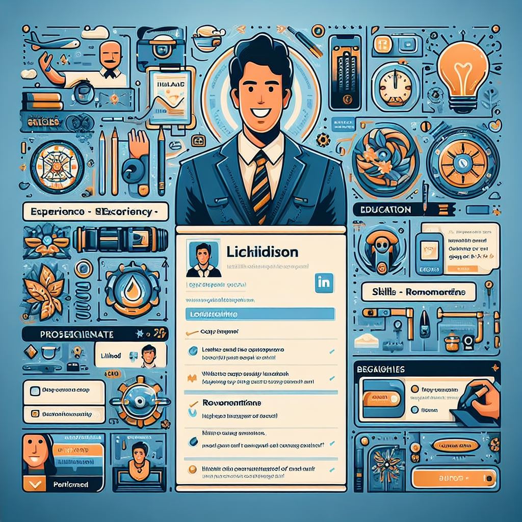An image illustration of LinkedIn Profile optimization