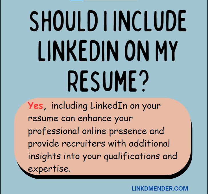 An image illustrating: Should I Include LinkedIn on My Resume