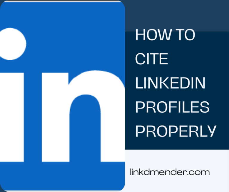 An image illustrating How to Cite LinkedIn